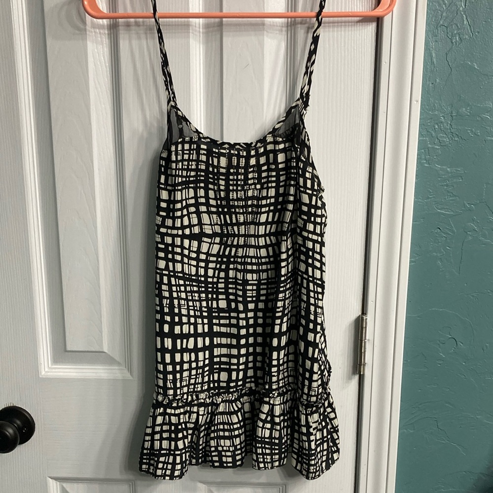Black and White Checkered Top